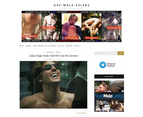 A Review Screenshot of gay-male-celebs.com