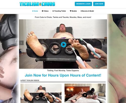 A Review Screenshot of ticklishchubs.com