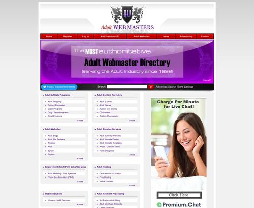 A Review Screenshot of adultwebmasters.org