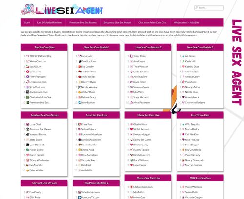 A Review Screenshot of livesexagent.com