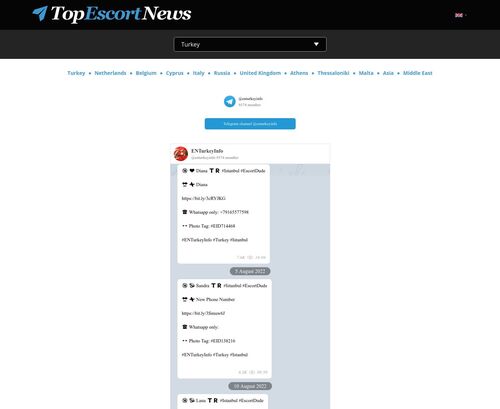 A Review Screenshot of topescortnews.eu