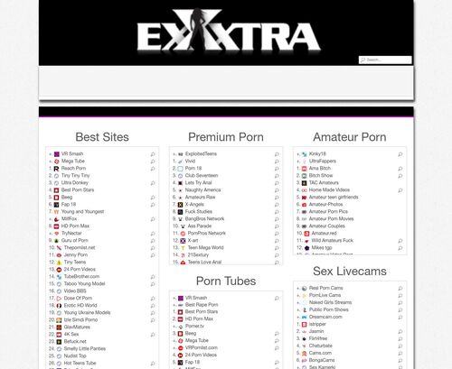 A Review Screenshot of exxxtra.net