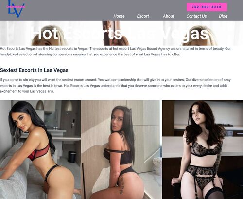 Review screenshot hotescortslasvegas.com