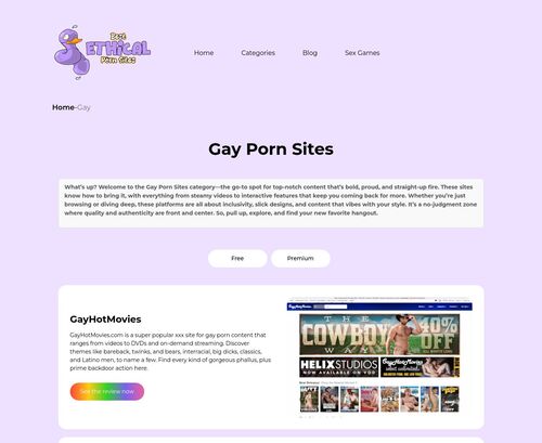 Review screenshot bestethicalpornsites.com