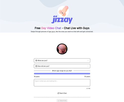 jizzay.com is the #11 Gay Chat Site of 2025 A Review Screenshot of jizzay.com